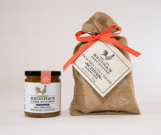 Peach Vanilla Bean Artisan Fruit Spread + Peaches and Cream Scone Mix